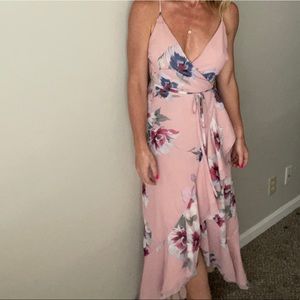 Yumi Kim Pink Floral Dress-XS